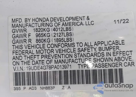 2023 Acura Integra A-Spec Technology from USA, damaged, VIN 19UDE4G78PA013971